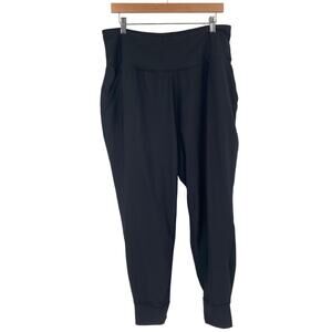 Old Navy High Rise Black Joggers Pockets Go Dry Active Women’s 2XL